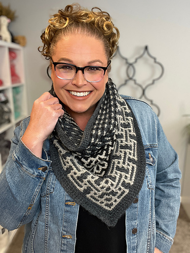 Asheville Tunisian Bandana Cowl