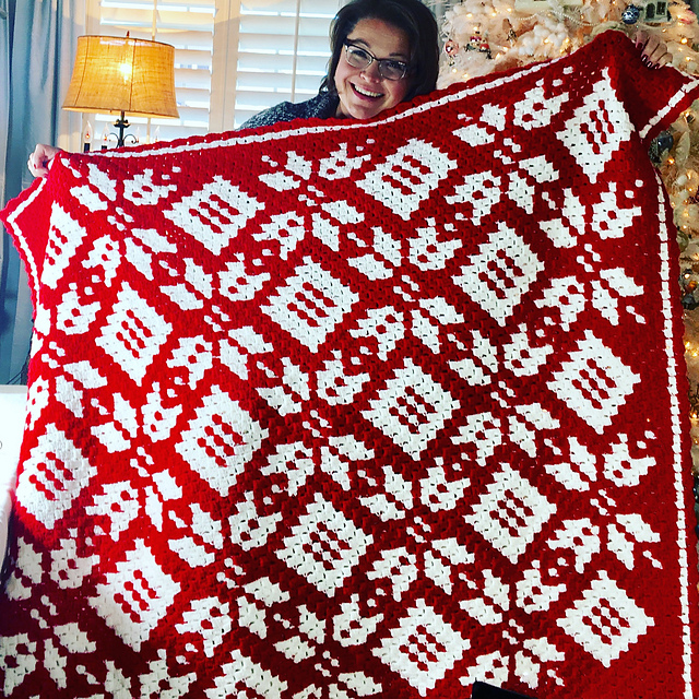 Ravelry Corner To Snowflake Blanket Pattern By Marly