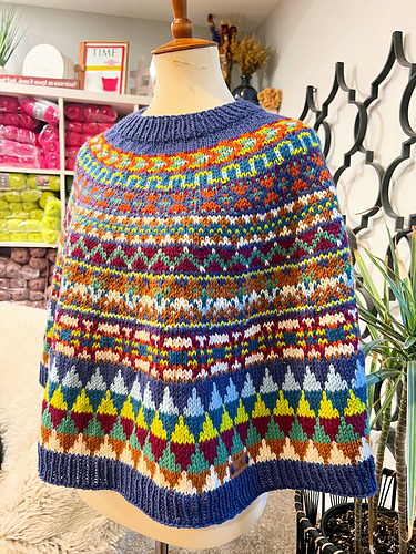 Color Kaleidoscope Poncho photo 2