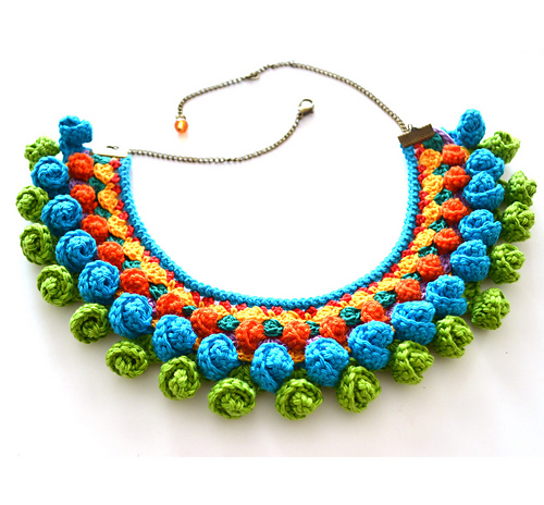 colorful boho necklace