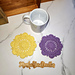 Petal Wheel Coaster pattern 