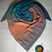 Shawl with owls pattern 
