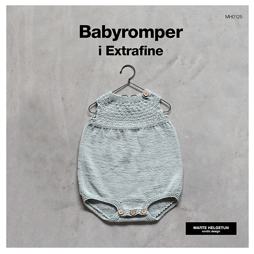 BABYROMPER I EXTRAFINE - Marte Helgetun
