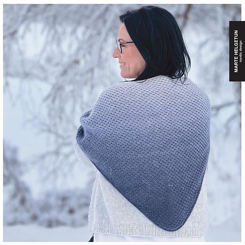 Snøkrystall Sjal - Marte Helgetun