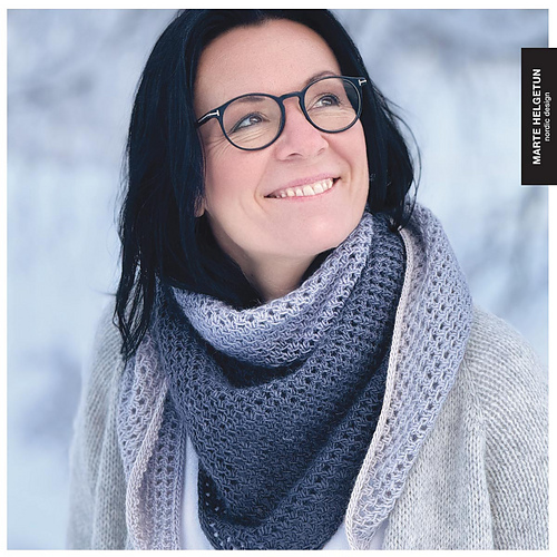 Snøkrystall Sjal - Marte Helgetun