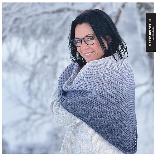 Snøkrystall Sjal - Marte Helgetun