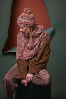 shown with Cheryl Triangular shawl
