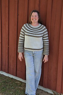 Straight version with border at hem and little to no ease