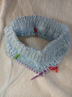 December 10- Starting pattern rows.