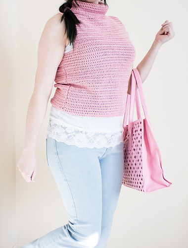 Basic Crochet Turtleneck Top photo 1