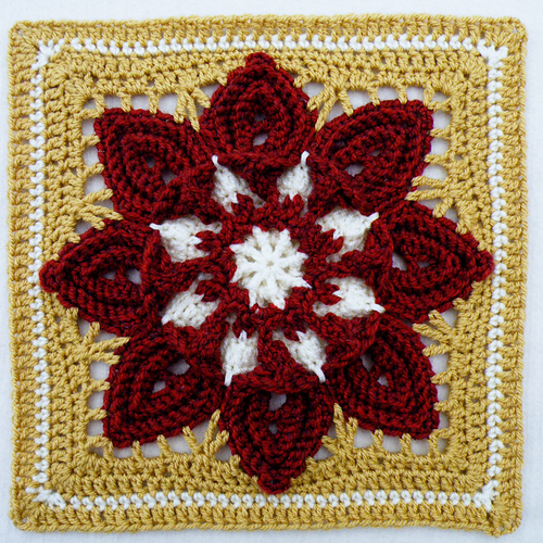 Purifying Puritans 12" Afghan Block/Tutorial photo 6