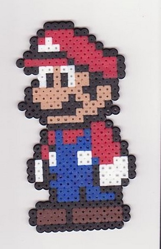 Beaded Mario which
I used as the pattern
