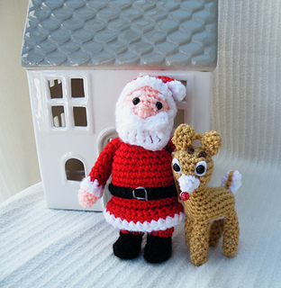 Santa with Rudolph