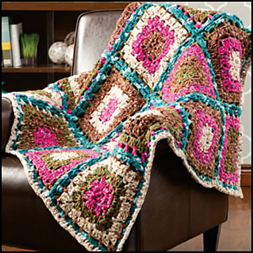 Lap Robe Pattern Ravelry: Playtime Throw / Mosaic Lap Robe pattern by Premier Yarns ...