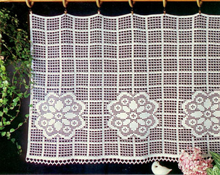 Ravelry Curtains With Flowers Pattern By Maria M Bares