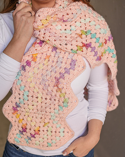 Zigzag scarf "Cozy moments"