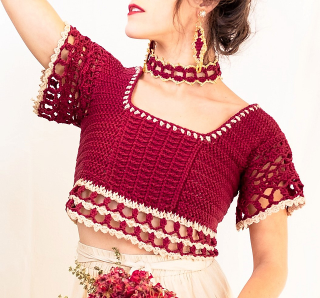 Ravelry Cranberry Top pattern by Jillian Gall