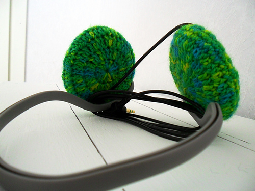 Funky Crochet Headphone Covers photo 1