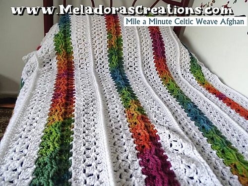 Mile a Minute Celtic Weave Afghan photo 6