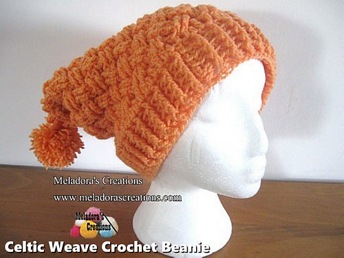 Celtic Weave Crochet Hat photo 2