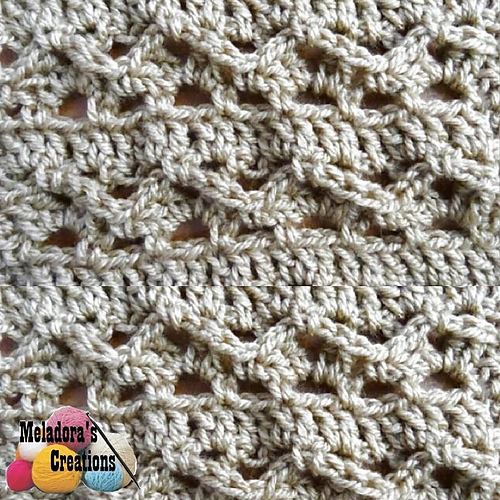 Lacy Waves Crochet Stitch photo 1