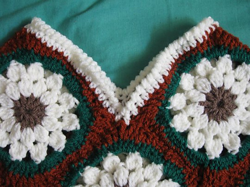 Childs Granny Square Poncho photo 6