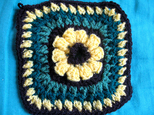 Flower Granny Square 6" photo 9
