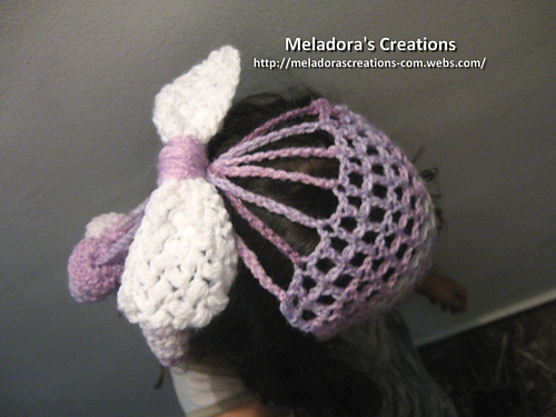 Crocheted Mesh Twirly Head Cover photo 5