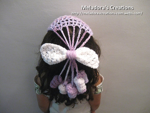 Crocheted Mesh Twirly Head Cover photo 4