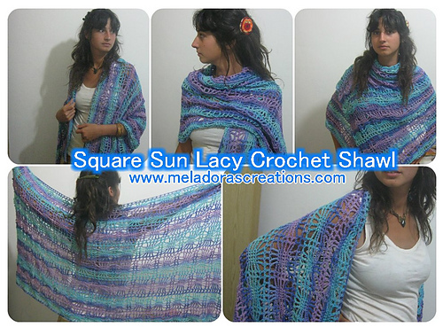 Square Sun Lacy Shawl photo 1