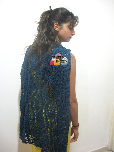 Pineapple Lace Crochet Shawl photo 4