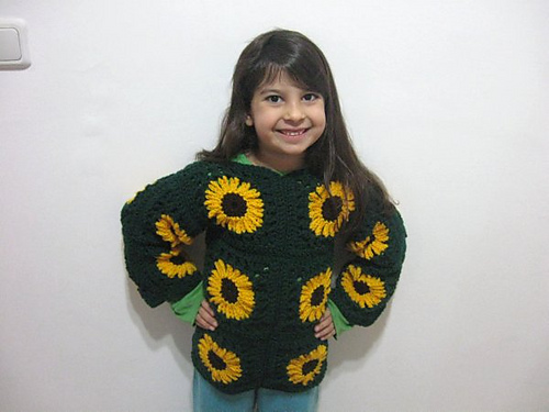 Sunflower Granny Sweater photo 1
