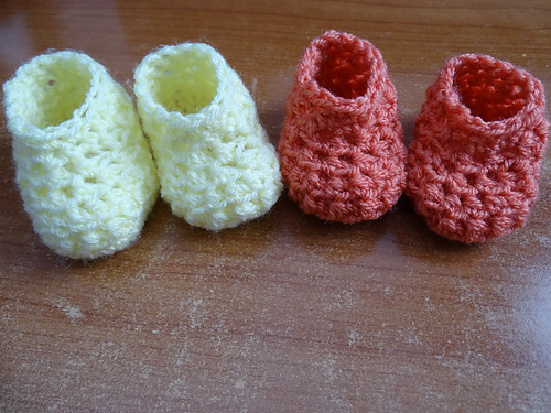 Glover Stitch Newborn Baby Booties photo 5