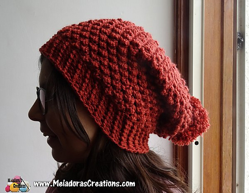 Raspberry Stitch Slouch Hat photo 5