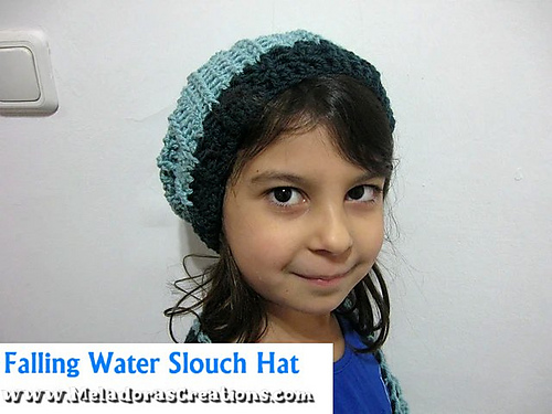 Falling Water Slouch Hat - V stitch Slouch Hat photo 2