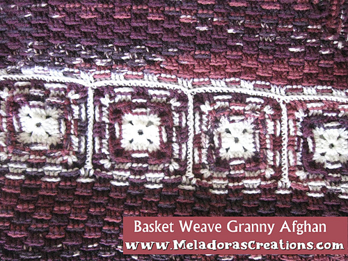 Basket weave Granny Afghan photo 2