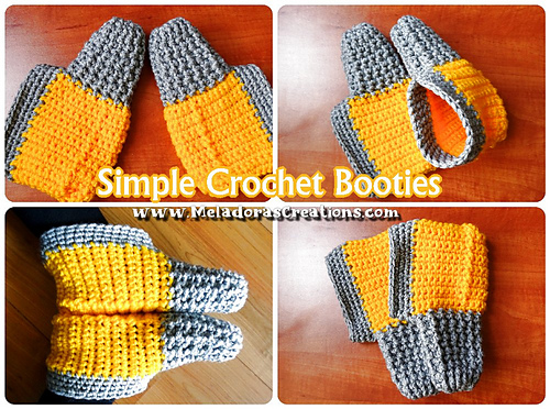 Simple Crochet Booties photo 7