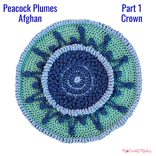 Peacock Plumes Afghan - Melinda Miller