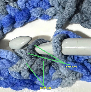Back loop stitches