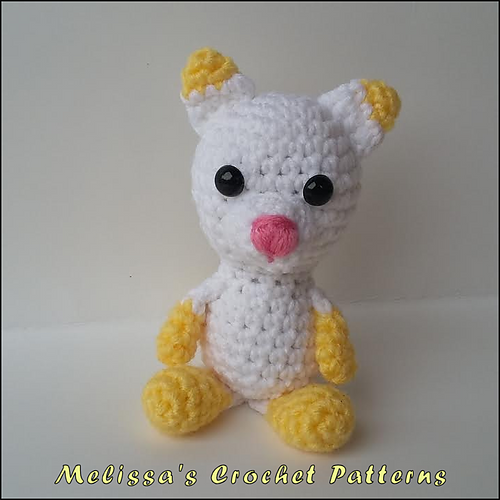 Ravelry Marshmallow Kitty pattern by Melissa's Crochet Patterns
