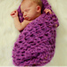 Newborn Small Crochet Lacy Wrap Photo Prop pattern 