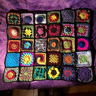 Third 30 squares joined - definitely getting more adventurous with the patterns