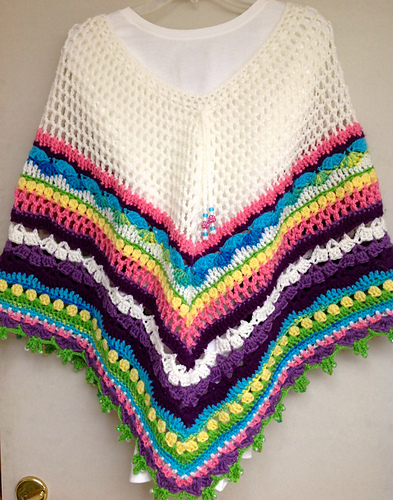 Rainbow Sampler Poncho photo 1