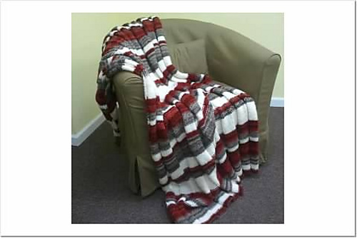 Wide Ribbed Afghan photo 1