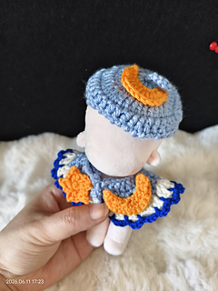 Star & Moon Cape and Hat Set — front view