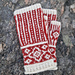 Dotty fingerless mitts pattern
