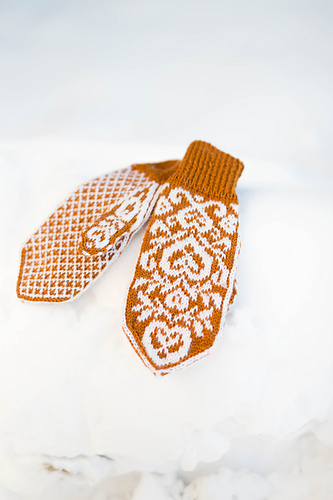 Pepperhjertevotter / Ginger heart mittens - Marianne J. Bjerkman