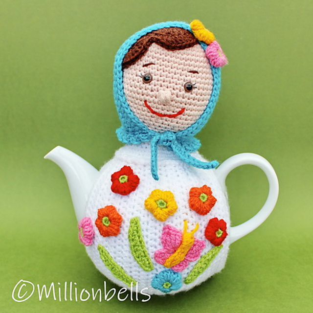 Ravelry Russian Doll Tea Cosy Matryoshka pattern by Millionbells