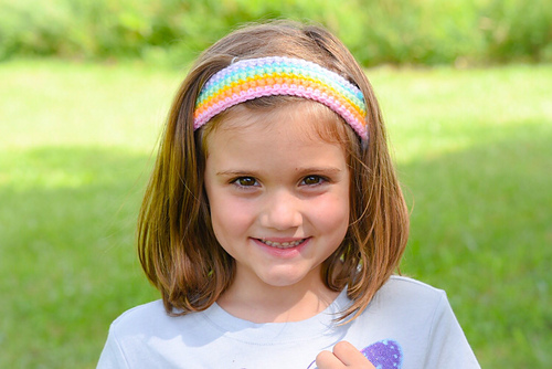 Regnbue Lueband - Crazy4CrochetMomma