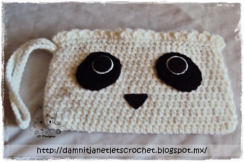 Panda Zippered Wristlet photo 2